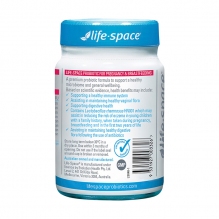 life space孕妇益生菌胶囊女性哺乳孕期调理肠胃预防腹泻便秘60粒