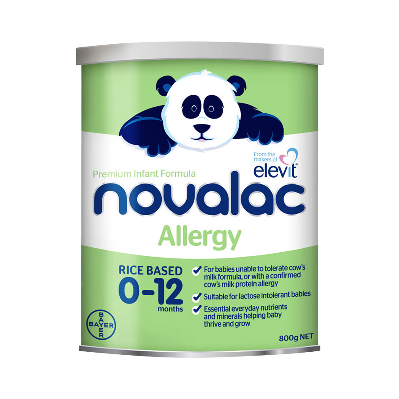 澳洲拜耳Novalac宝怡乐熊猫大米蛋白水解奶粉防过敏腹泻800g