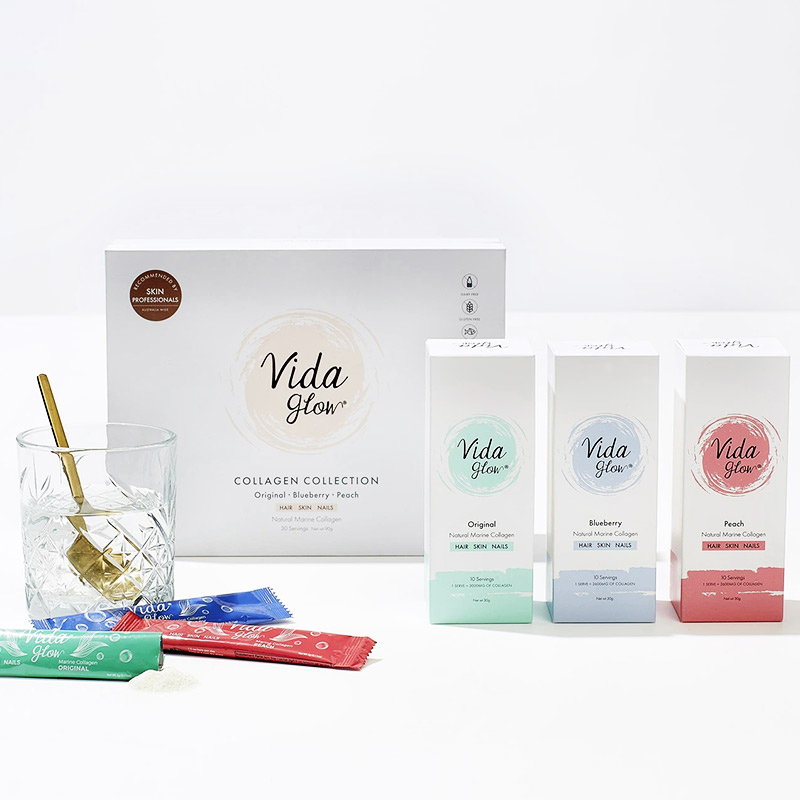 vida glow胶原蛋白深海鱼胶原蛋白饮肽粉3口味混合礼盒装