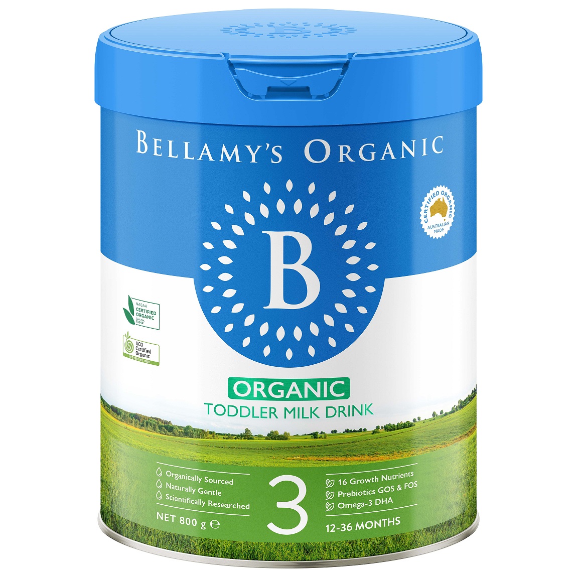 新包装Bellamy’s贝拉米有机三段900g  6罐极速发货包直邮